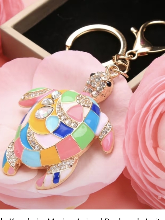 Turtle Bag Charm/ Keychain NEW - Picture 2 of 14